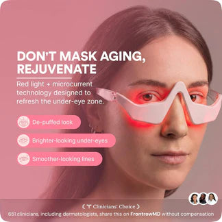 AuraOne Red Light + Microcurrent Eye Glasses
